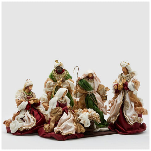 EDG Figurines de la Nativité des Rois Mages avec la Sainte Famille 4 pcs H36 cm