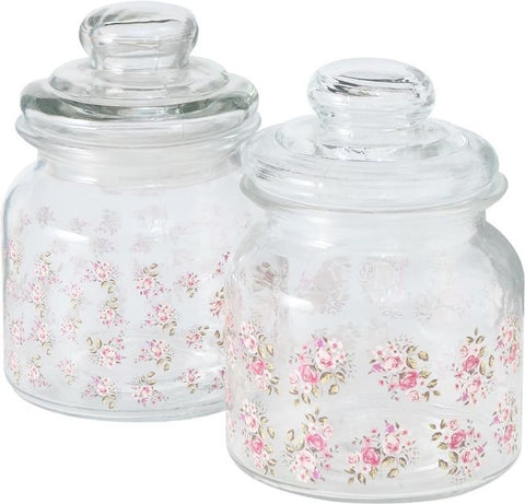 MAGNUS GIFT BOLTZE GLASS JAR WITH FLOWERS
