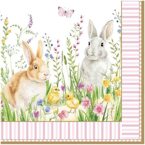 Easy Life Confezione 20 Tovaglioli di Carta "Happy Easter" 33x33 cm