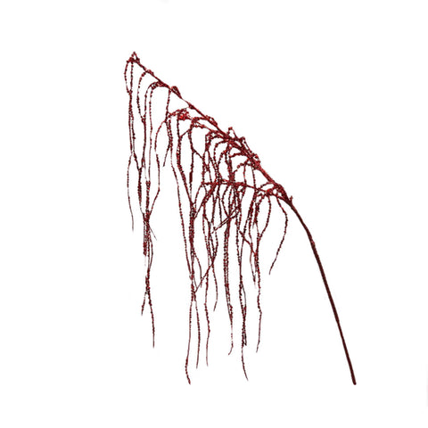 EDG Decorazione natalizia AMARANTHUS ramo pendente con bacche rosso h 89 cm