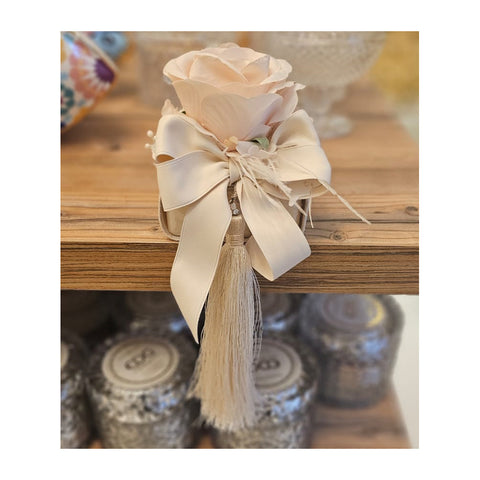 Lena's Flowers Soap bar 200 gr with hydrangea and tassel made in Italy 8x7xh24 cm