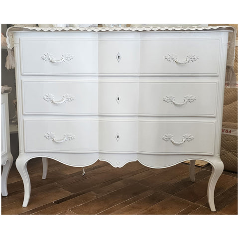 THE ART OF NACCHI Dresser cabinet 3 drawers white wood 120x52x103 cm