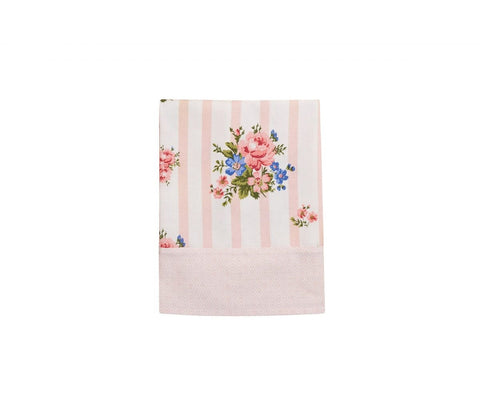 ISABELLE ROSE Tovaglia Shabby chic MARIE in cotone rosa 100 × 100 cm IRMAP13