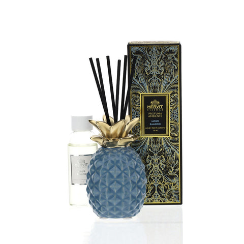 HERVIT Home fragrance stoneware pineapple 50ml blue gold 28323