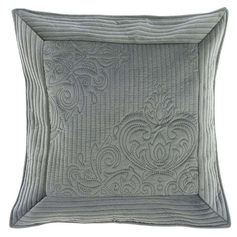 BLANC MARICLO' Coussin carré SOFT THOUGHT vert polyester 45x45cm