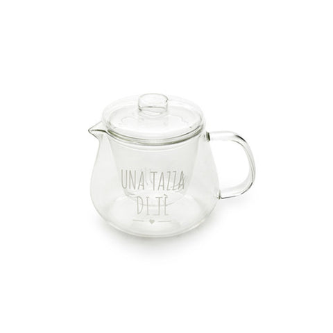 Nuvole di Stoffa Infusiera in vetro "Una tazza di tè" 500 ml