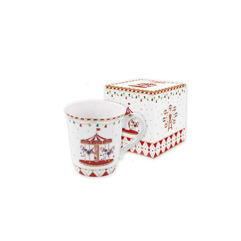 EASY LIFE Tazza Mug natalizia in porcellana Fine China in box regalo 275 ml