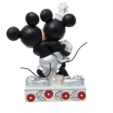 Enesco Topolino e Minnie in resina Disney 100º Jim Shore H17,8 cm