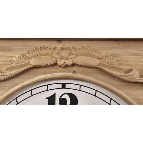 The art of Nacchi Wall clock in antique MDF wood 58x78xP6 cm
