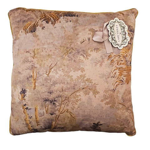 L'Atelier 17 Shabby "Lady Violet" printed velvet furnishing cushion