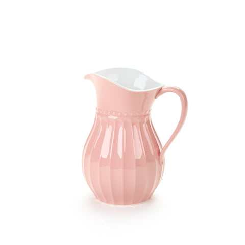 Pichet en porcelaine rose Nuvole di Stoffa Shabby Chic 1,7 litres