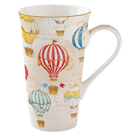 EASY LIFE Mug AIR BALLOONS porcelaine petit déjeuner tasse montgolfières colorées 600ml