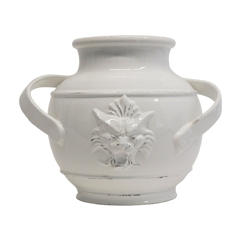 Virginia casa Antique ceramic vase with "Stemma" coat of arms