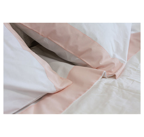 L'ATELIER 17 Single and a half bed set, summer Boutis in pure cotton with contrasting edges "Adele" hand-sewn artisan product, Made in Italy 4 variants
