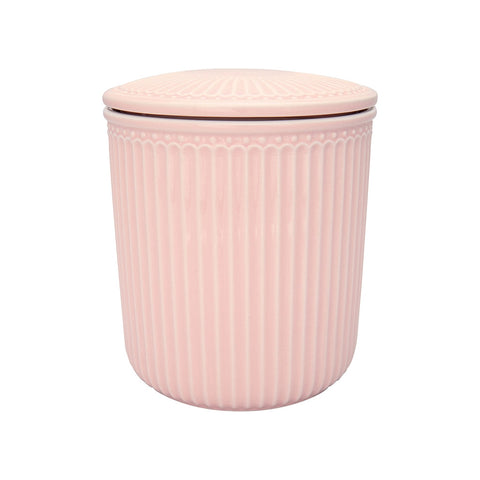 GREENGATE Storage jar with lid ALICE pink 13x15cm STWSTJAMALI1904