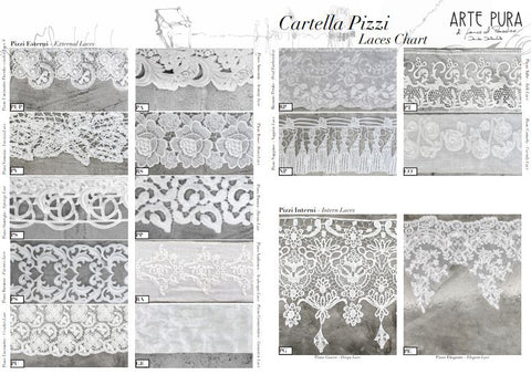 PURE ART TABLECLOTH WITH FARNESE LACE 130*130CM- AP1.728.PF.BURROOLD