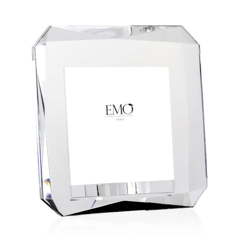EMO' ITALIA Porte-photo carré en cristal ICE 16x7,5x16 cm