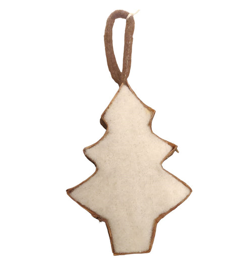 Boltze Christmas tree decoration to hang wood effect 9xh19 cm