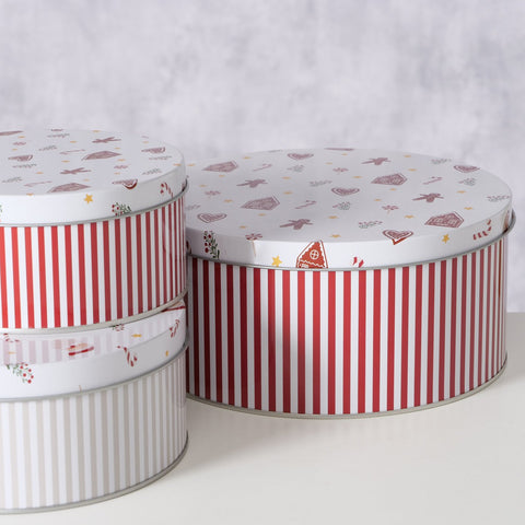 Boltze Set di 3 barattoli da forno Magnus I 13,5 cm, 16 cm e 20 cm, decorazione con renna con stelle, contenitore rotondo per biscotti, scatola di metallo, scatola regalo, biscotti natalizi Boltze Set di 3 barattoli da forno Magnus I 13,5 cm, 16 cm e 20 cm, decorazione con renna con stelle, contenitore rotondo per biscotti, scatola di metallo, scatola regalo, biscotti natalizi