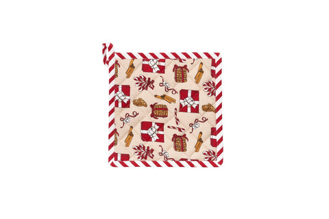FABRIC CLOUDS Candy red square oven pot holder 20x20 cm cny06912