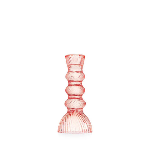 Emò Italia Small glass candlestick "Marrakech" 7xh15.5 cm 4 variants (1pc)