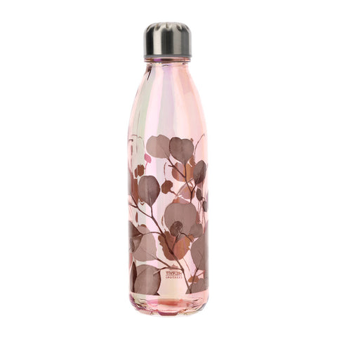 Hervit Floral glass bottle "Botanic" 650 ml 4 variants (1pc)