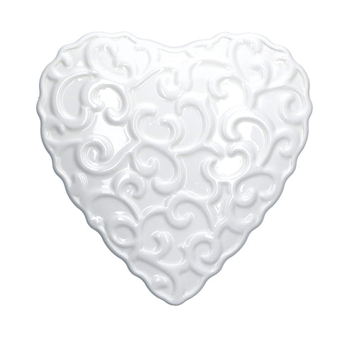 LA PORCELLAN BIANCA LEOPOLDINA heart humidifier in porcelain