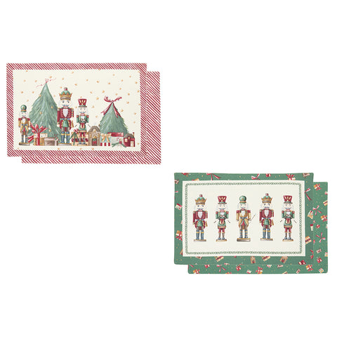 Cloth Clouds American cotton placemat "Christmas Carol" 2 variants (1pc)