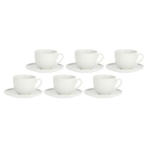 La Porcellana Bianca Set 6 tazze da caffè in porcellana "Corte" 80 ml