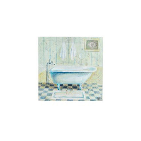 THE ART OF NACCHI Square canvas painting bathroom painting 4 variants 25.5x3x25.5 cm