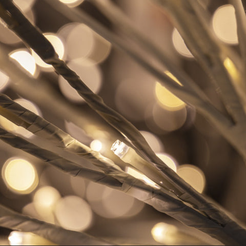 HERVIT Décoration de Noël Guirlande Lumineuse 216 LED avec flash lumière chaude 300cm