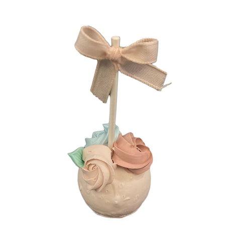 I DOLCI DI NAMI Cake pops artificial decorative sweet with pink cream Ø5 H12 cm