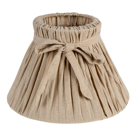CLAYRE &amp; EEF Lampshade with removable taupe fabric cover E27 Ø33 H21 cm