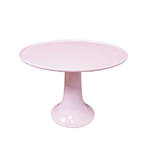 ISABELLE ROSE Alzata Piatto per torta in melamina rosa pastello Ø27 cm