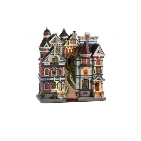 LEMAX HOUSE ON THE HILL Illuminated building Build your village in resin 05617