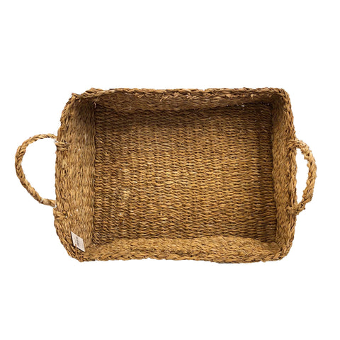 MAGNUS REGALO Rectangular basket with wicker effect handles SOPHY 42x52x14 cm