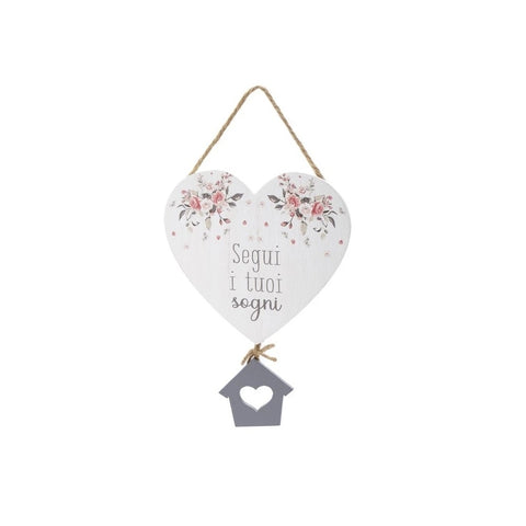 FABRIC CLOUDS Heart-shaped tags SOPHIE 2 variants 24 cm TXP21304