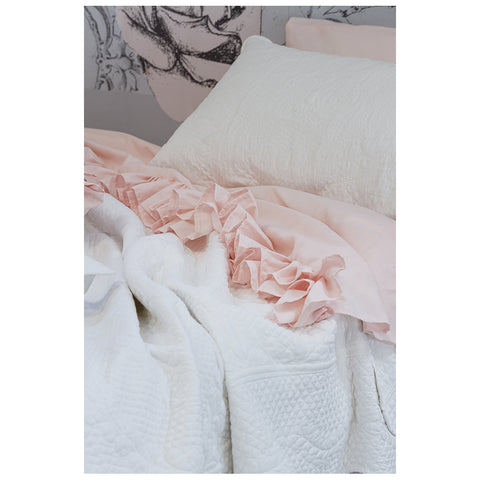 Set di biancheria da letto con trapunta, 7 pezzi, in stile shabby chic, morbido, ricamato, stile boho, lussuoso, tinta unita, con motivo a diamante, set di biancheria da letto per tutte le Set di biancheria da letto con trapunta, 7 pezzi, in stile shabby chic, morbido, ricamato, stile boho, lussuoso, tinta unita, con motivo a diamante, set di biancheria da letto per tutte le