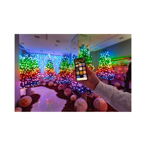 TWINKLY Jeu de lumières de Noël 250 LED RVB multicolores contrôlées par application