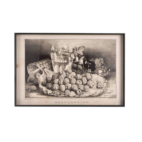 BLANC MARICLO' Assorted paintings with fruit "STILL LIFE" 60x4.5x40 cm A28290