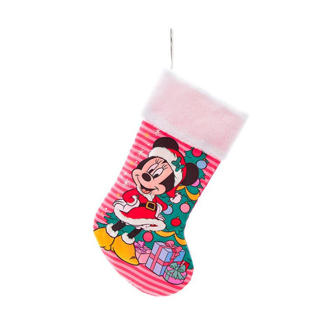 Kurt S. Adler Disney Minnie stocking with satin white plush