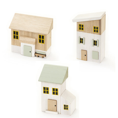NUAGES EN TISSU Maisons en bois Décorations de maison en bois Clarissa 3 variantes