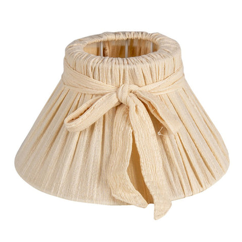 CLAYRE &amp; EEF Lampshade with removable ivory fabric cover E27 Ø22 H12 cm