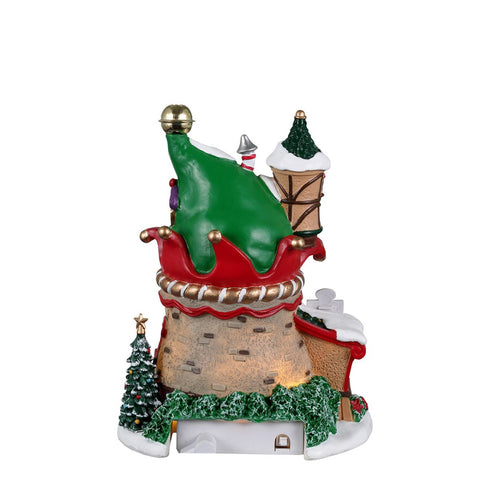 LEMAX Maison de lutin de Noël avec lumières "ELF LANE" Construisez votre propre village de Noël 14,3x11,1x 8 cm