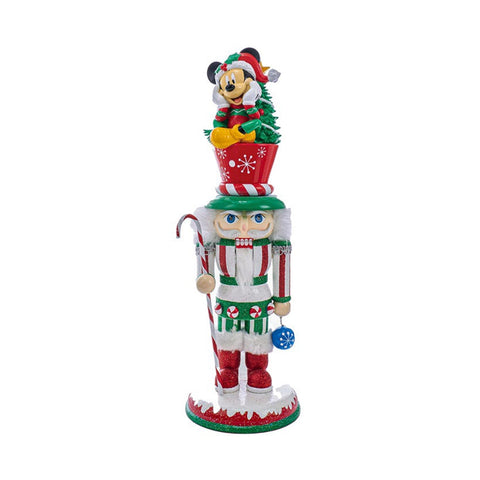 KURTADLER Casse-Noisette Mickey Mouse Figurine de Noël en bois et résine H35,5 cm