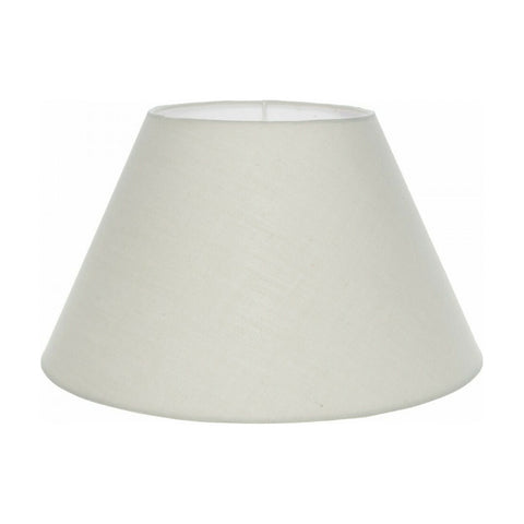INART Cappello Paralume per lampada in tessuto bianco/avorio E27 30x30x18 cm