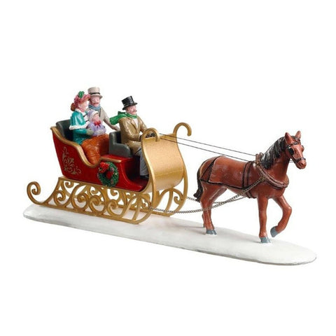 LEMAX Build your village Victorian sleigh ride 22,7x5,7x9h cm