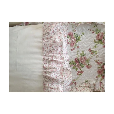 L'ATELIER 17 Single bed set in cotton, Shabby Chic "Brest" 2 patterns