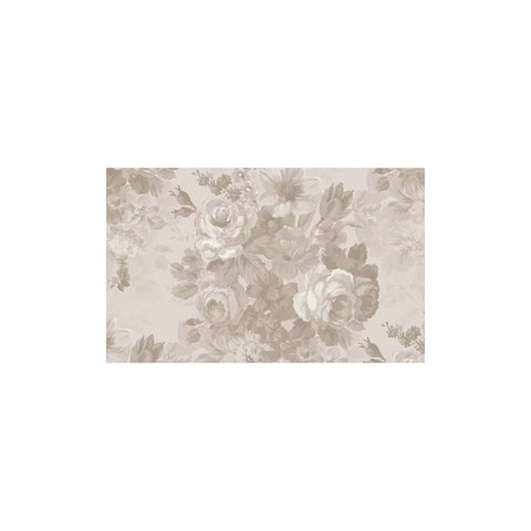 BLANC MARICLO' Tapis rectangulaire à fleurs beige antidérapant 92x154 cm