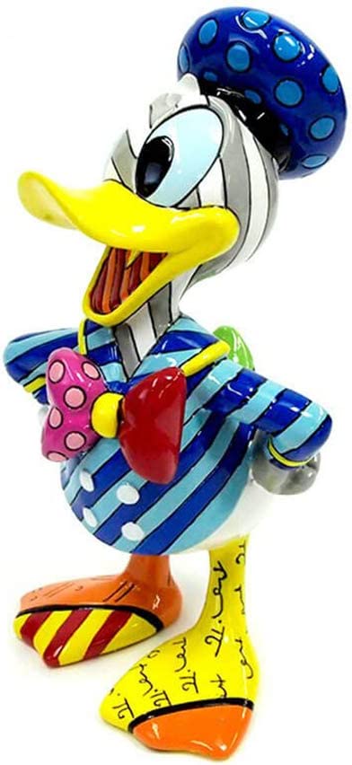 Disney Statuina Paperino Donald Duck in resina multicolore H20,5 cm